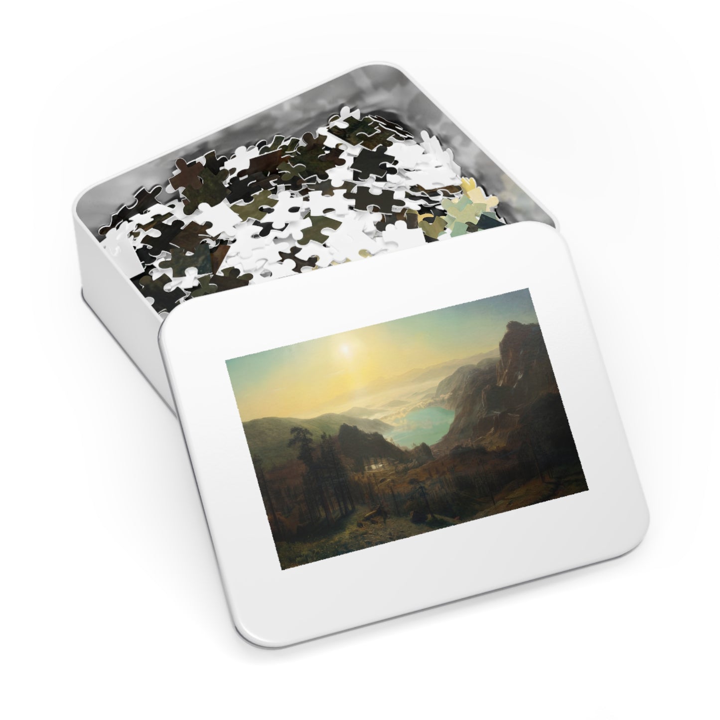 Bierstadt, Albert - Donner Lake from the Summit (1873) - 1000pc Jigsaw Puzzle