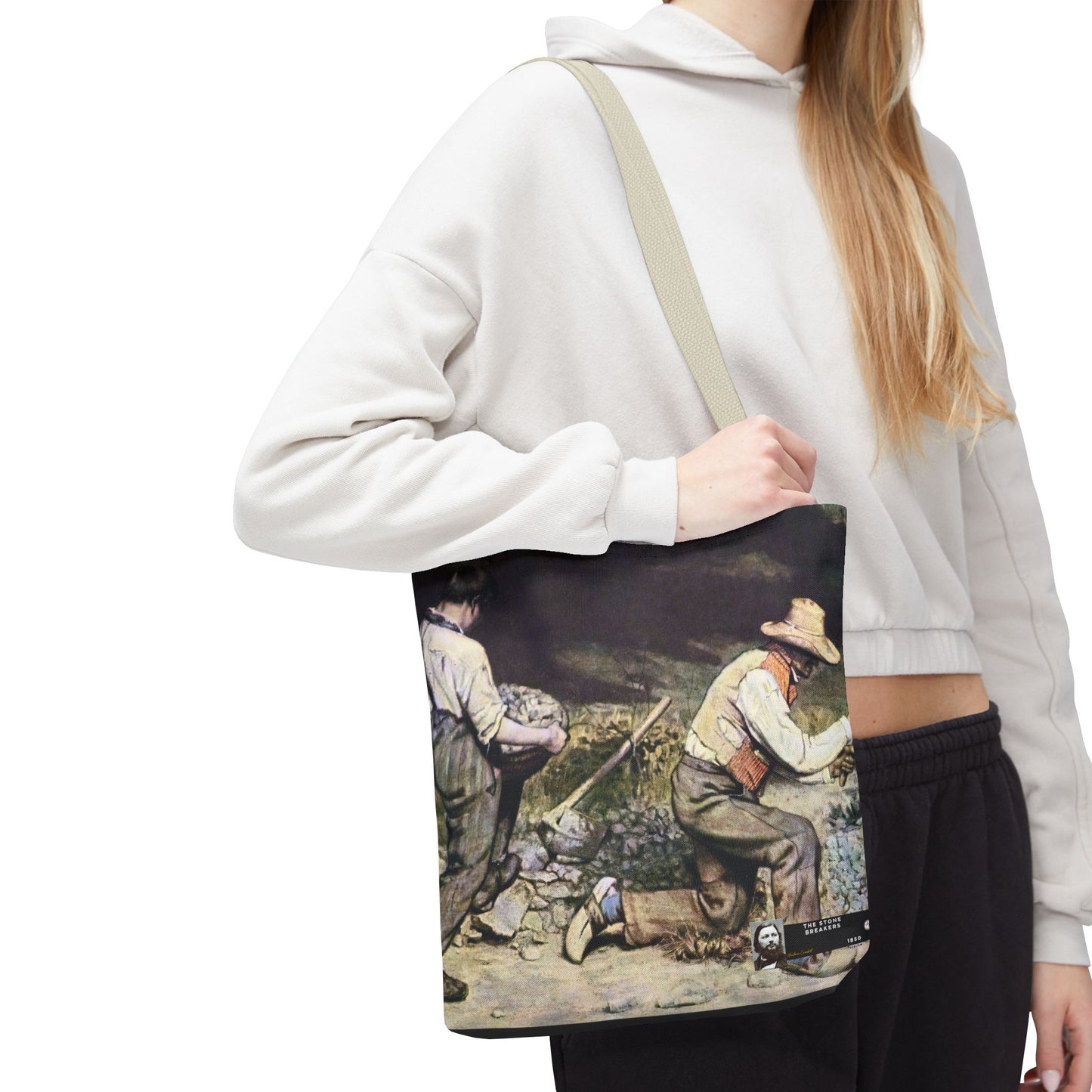 Courbet, Gustave - The Stone Breakers (1850) - Tote Bag
