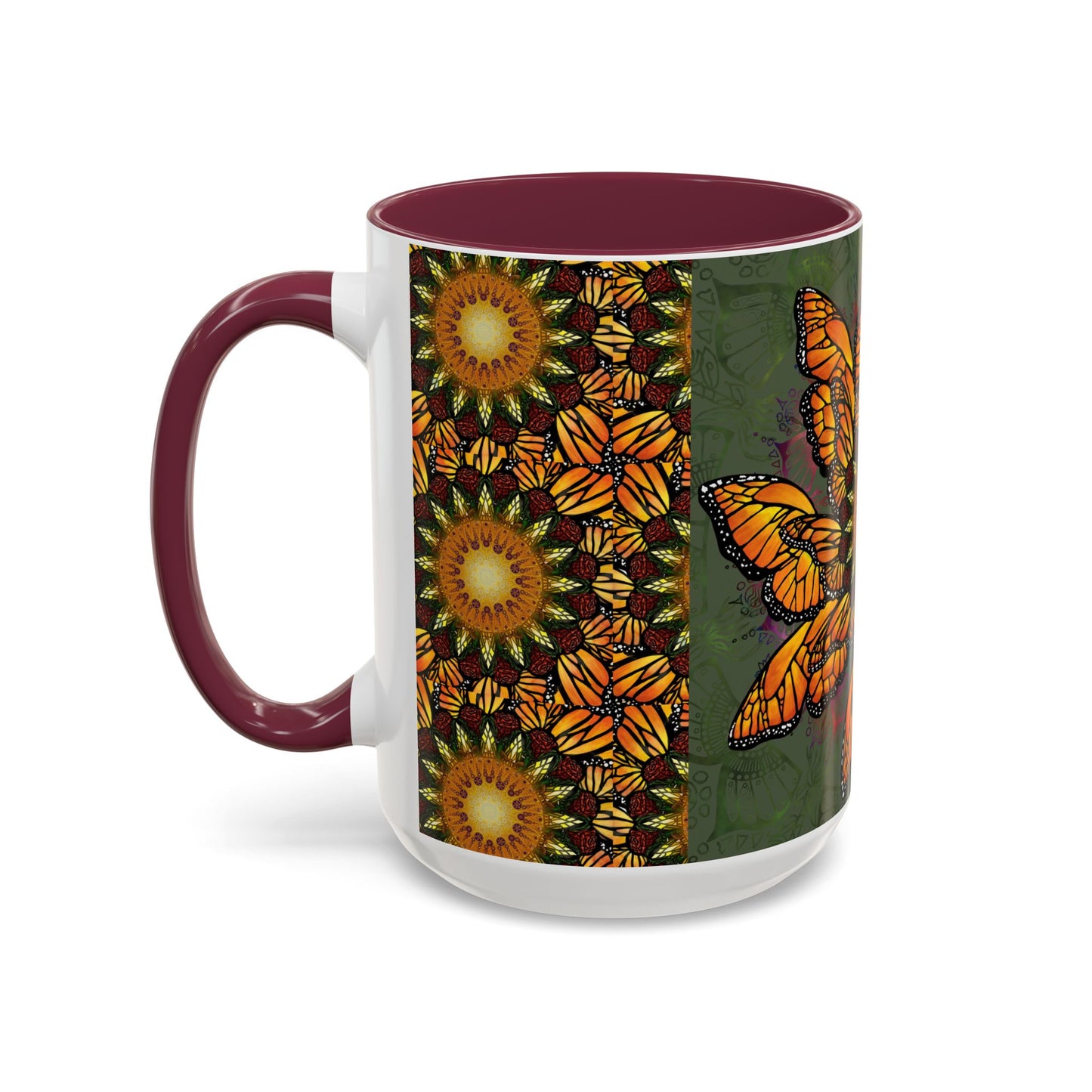 Pacio, Adam - Monarch Butterfly Mandala - Colorful Accent Mugs