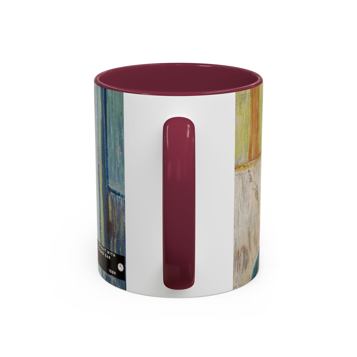 Van Gogh, Vincent - Self Portrait with Bandaged Ear (1889) - Colorful Accent Mugs