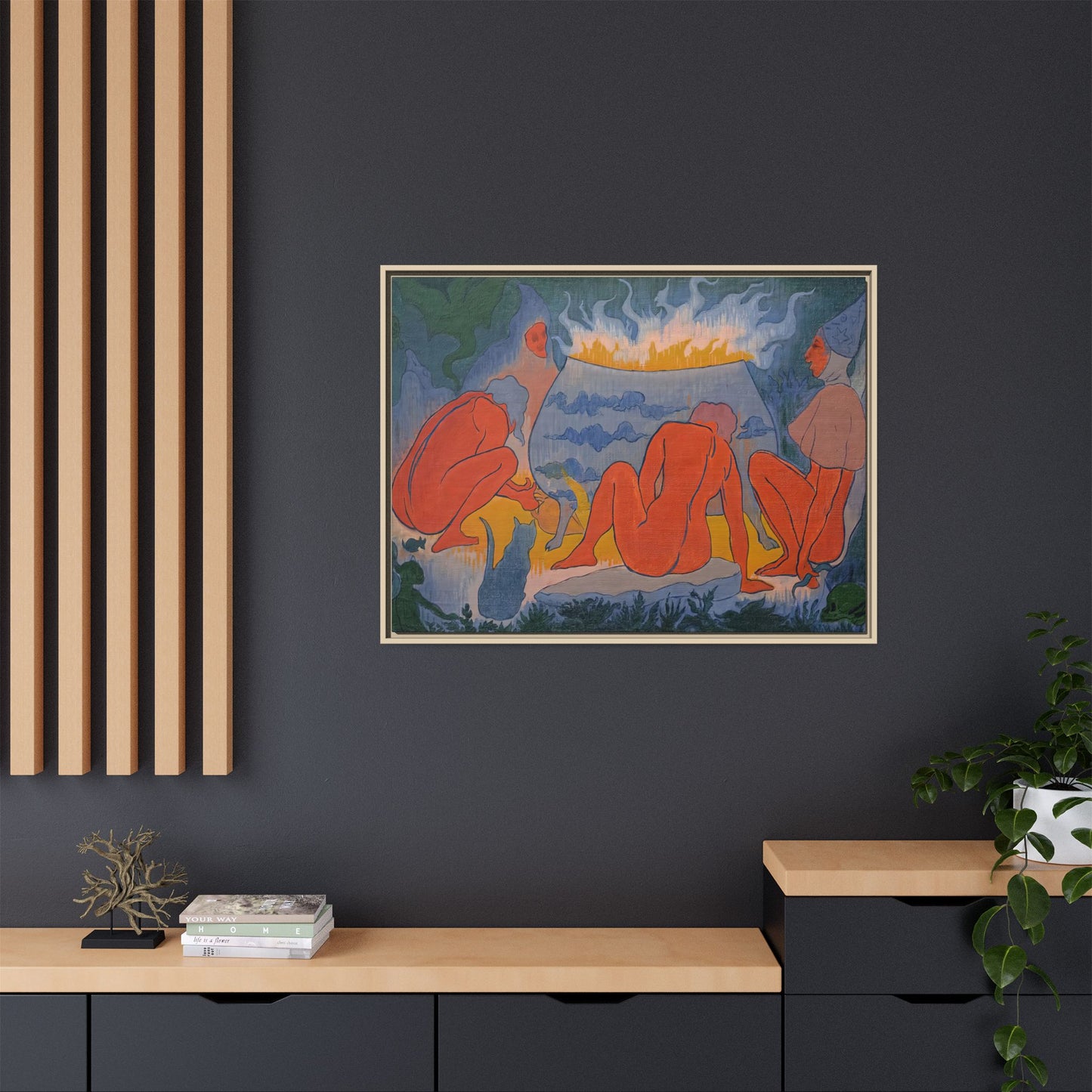 Ranson, Paul - Witches Around the Fire (1891) - Matte Canvas, Framed