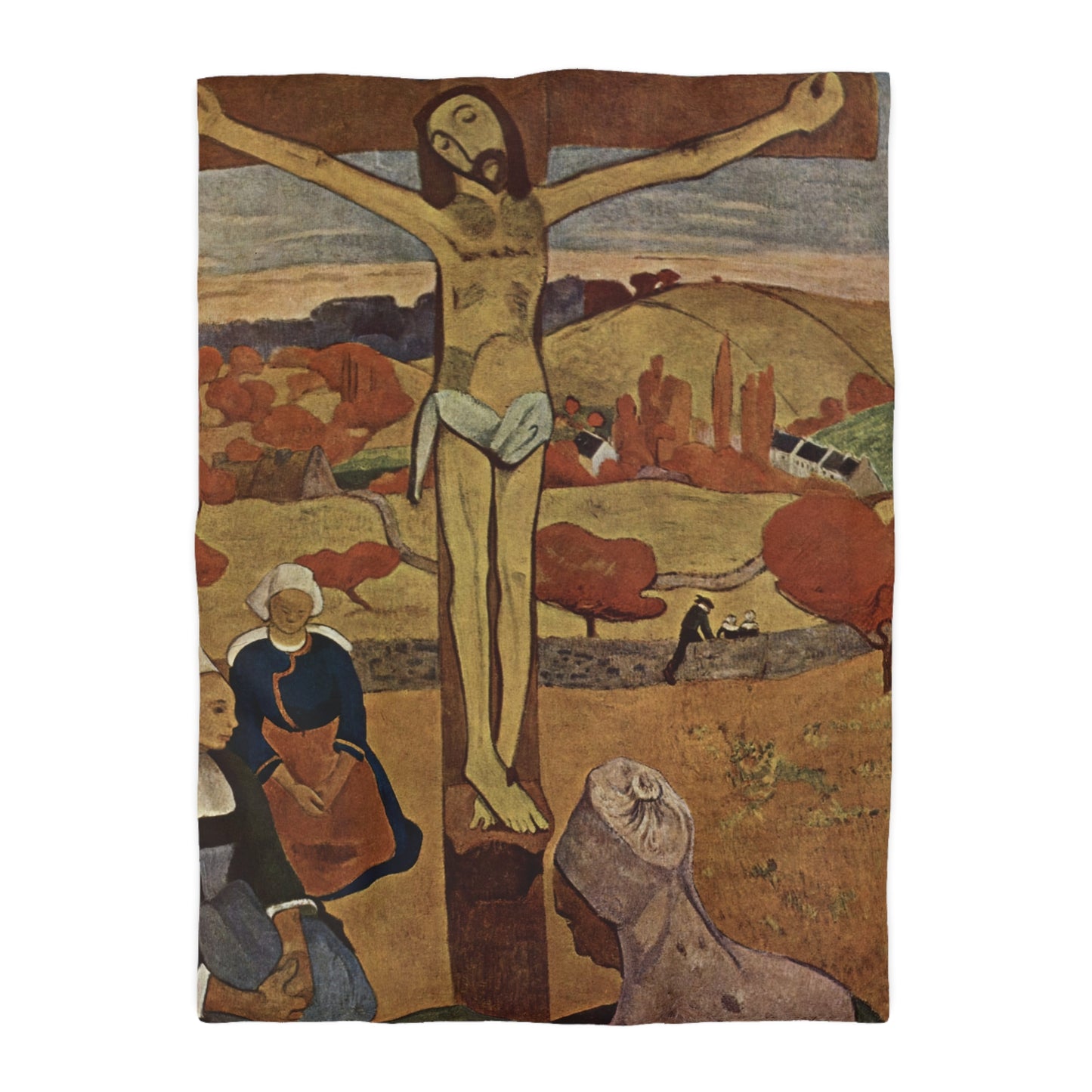 Gauguin, Paul - The Yellow Christ (1889) - Microfiber Duvet Cover
