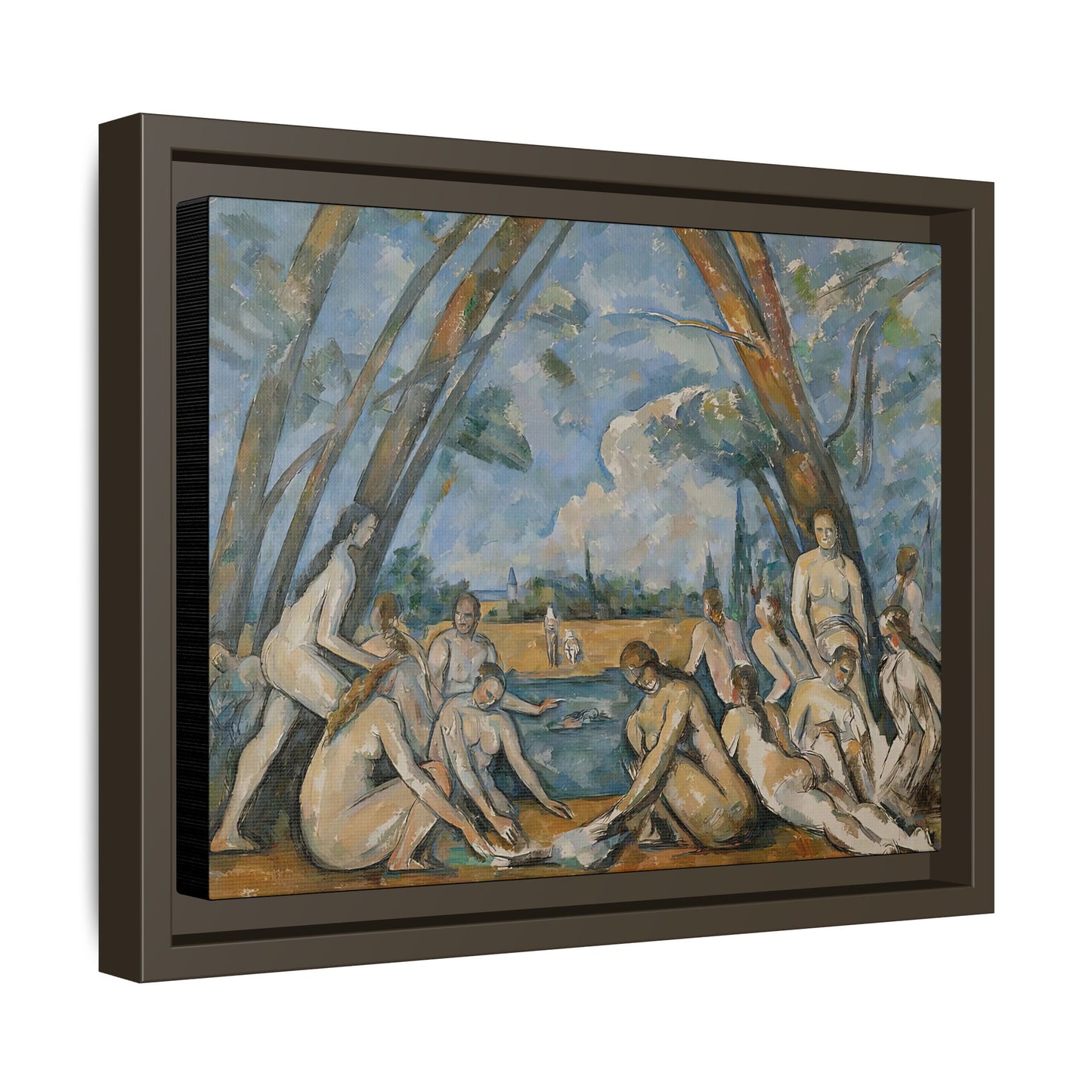 Cézanne, Paul - The Large Bathers (1906) - Matte Canvas, Framed