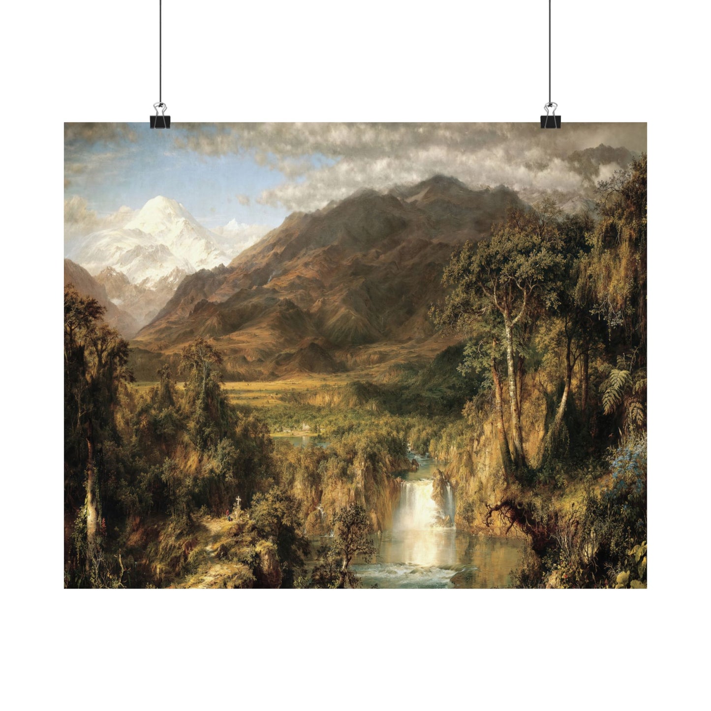 Church, Frederic Edwin - The Heart of the Andes  (1859) - Satin Posters