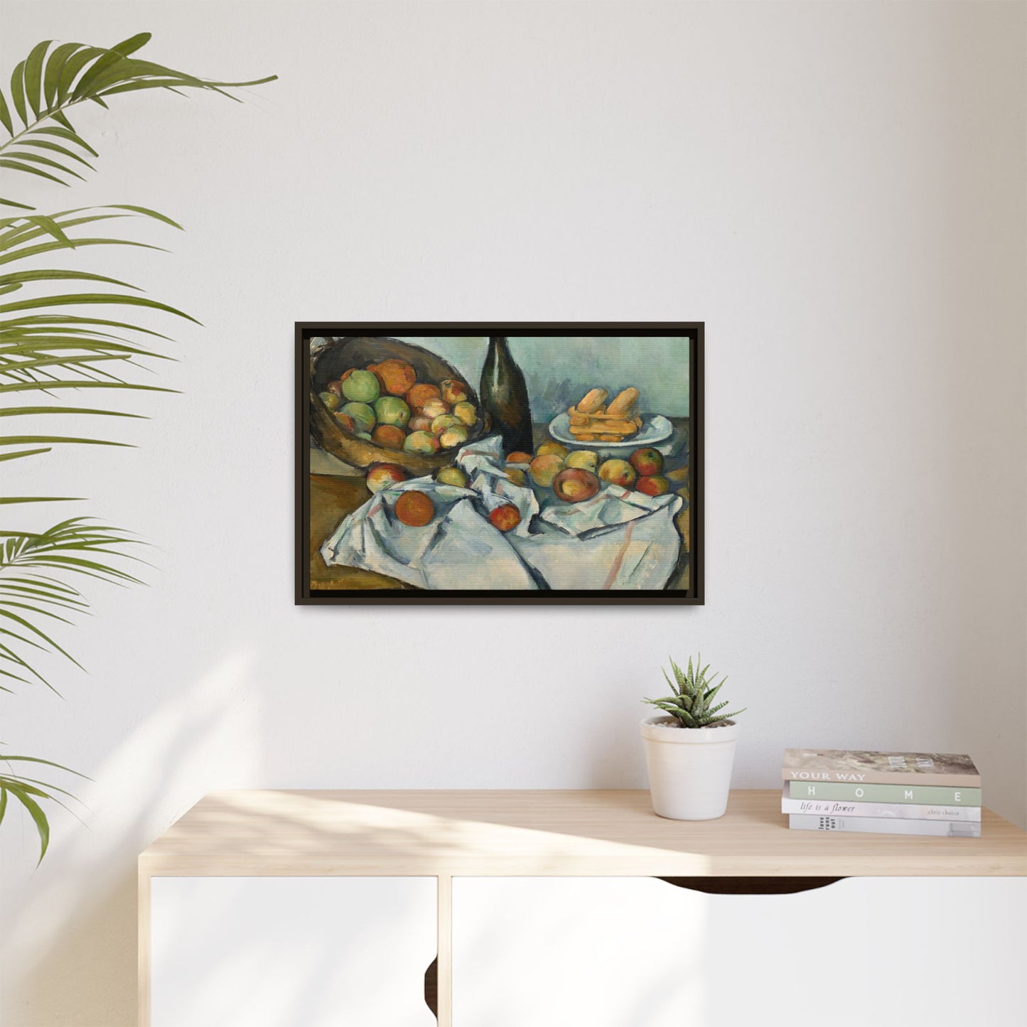 Cézanne, Paul - Basket of Apples (1893) - Matte Canvas, Framed