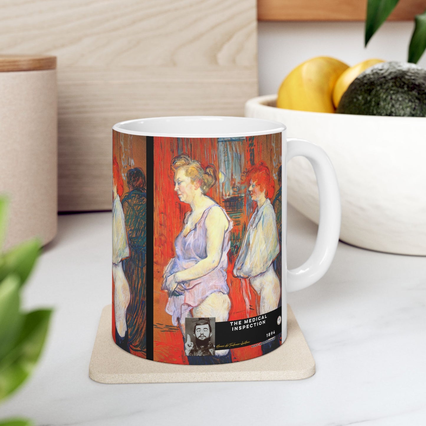 Toulouse-Lautrec, Henri - The Medical Inspection (1894) - Ceramic Mug