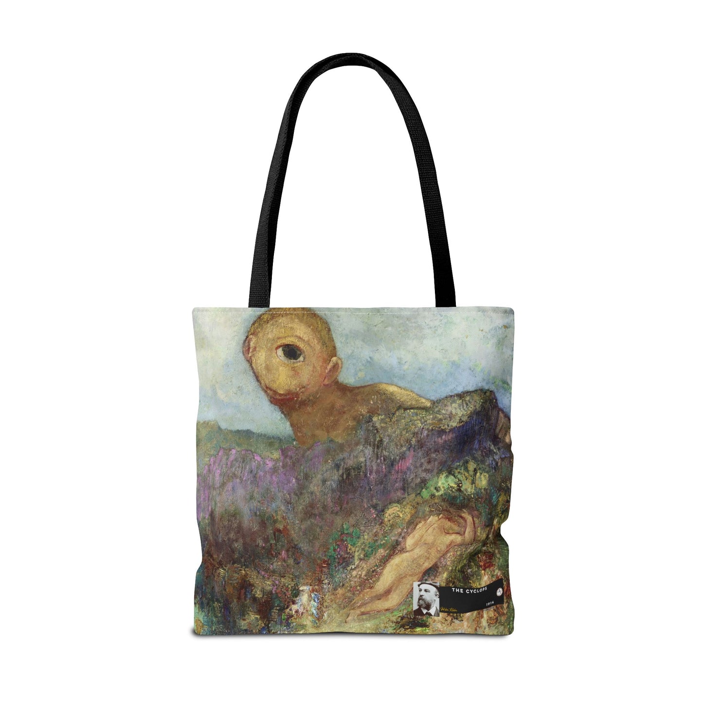 Redon, Odilon - The Cyclops (1914) - Tote Bag