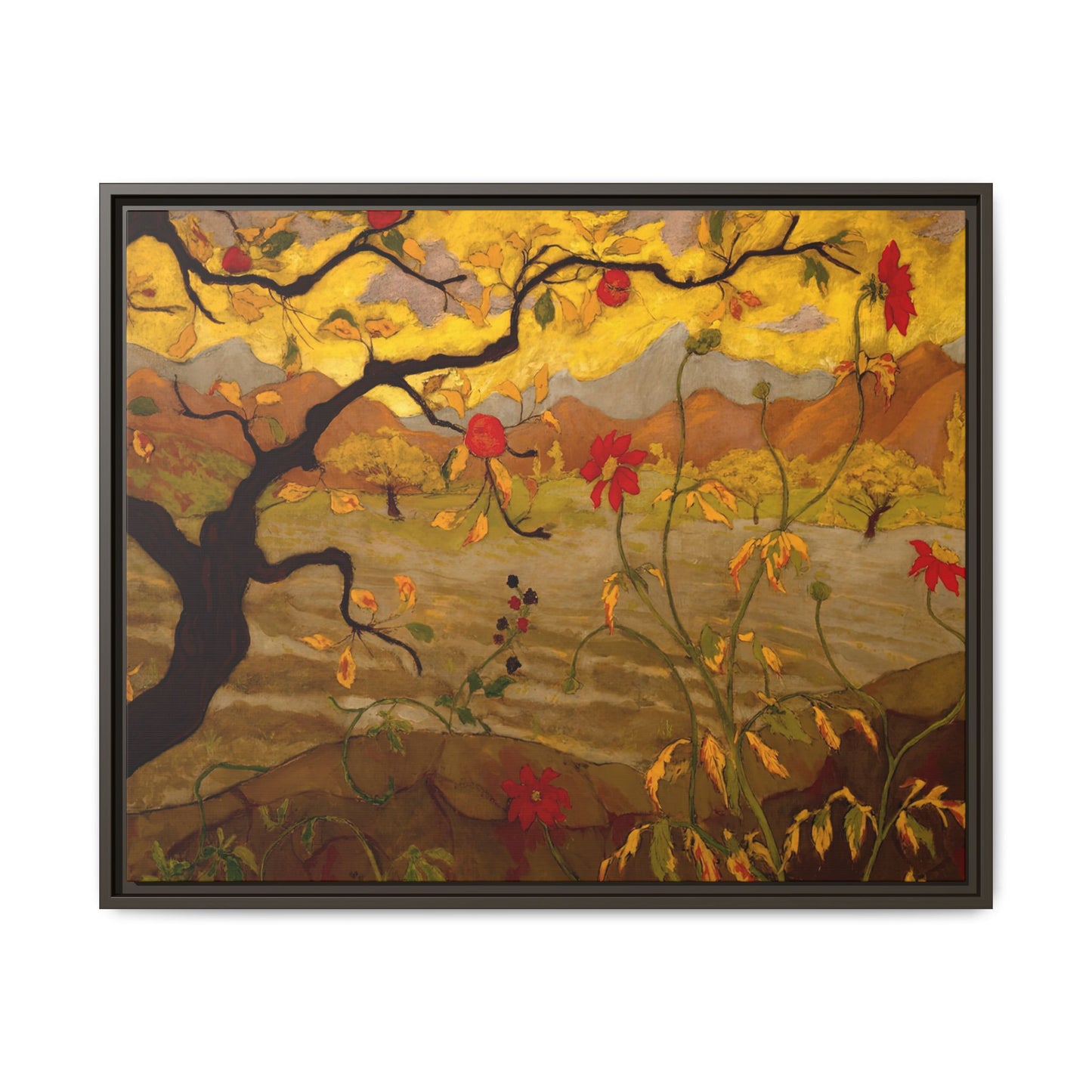 Ranson, Paul - Apple Tree with Red Fruit (1902) - Matte Canvas, Framed