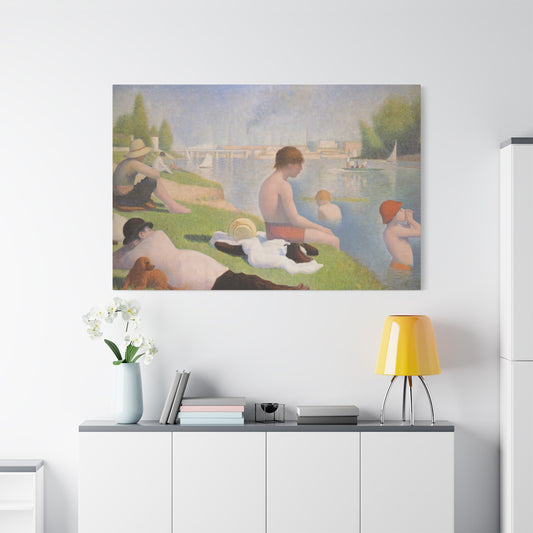Seurat, Georges - Bathers at Asnières (1884) - Canvas Block, unframed