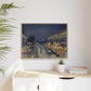 Pissarro, Camille - The Boulevard Montmartre At Night (1897) - Matte Canvas, Framed