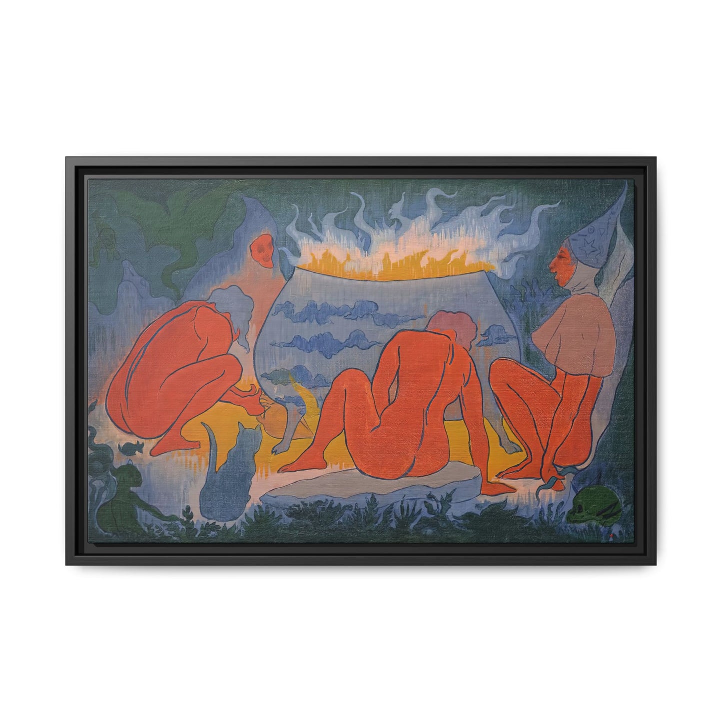 Ranson, Paul - Witches Around the Fire (1891) - Matte Canvas, Framed