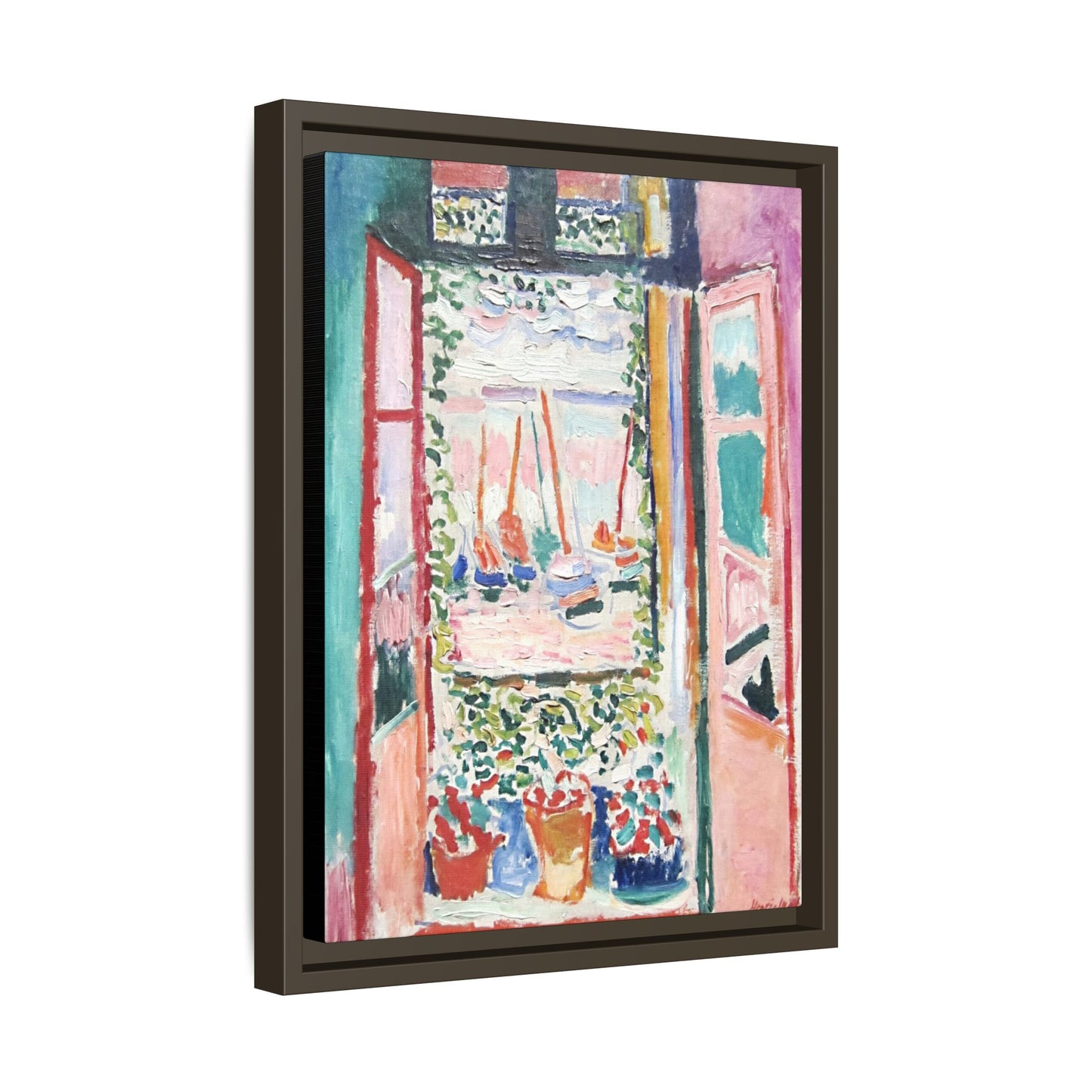 Matisse, Henri - Open Window, Collioure (1905) - Matte Canvas, Framed