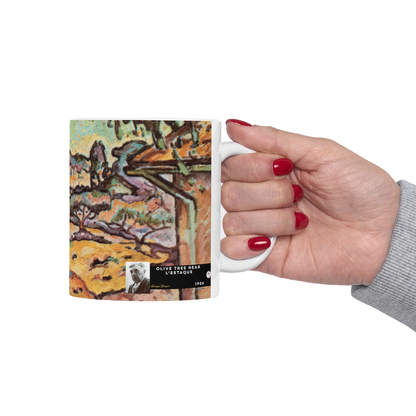 Braque, Georges - Olive Tree near L'Estaque (1906) - Ceramic Mug