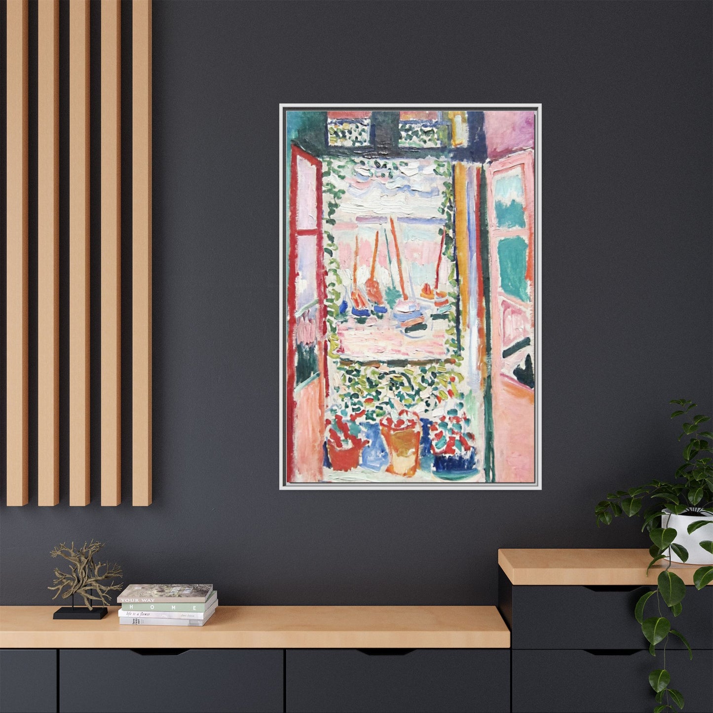 Matisse, Henri - Open Window, Collioure (1905) - Matte Canvas, Framed