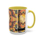 Filiger, Charles - Woman’s Head with Closed Eyes (1893) - Colorful Accent Mugs
