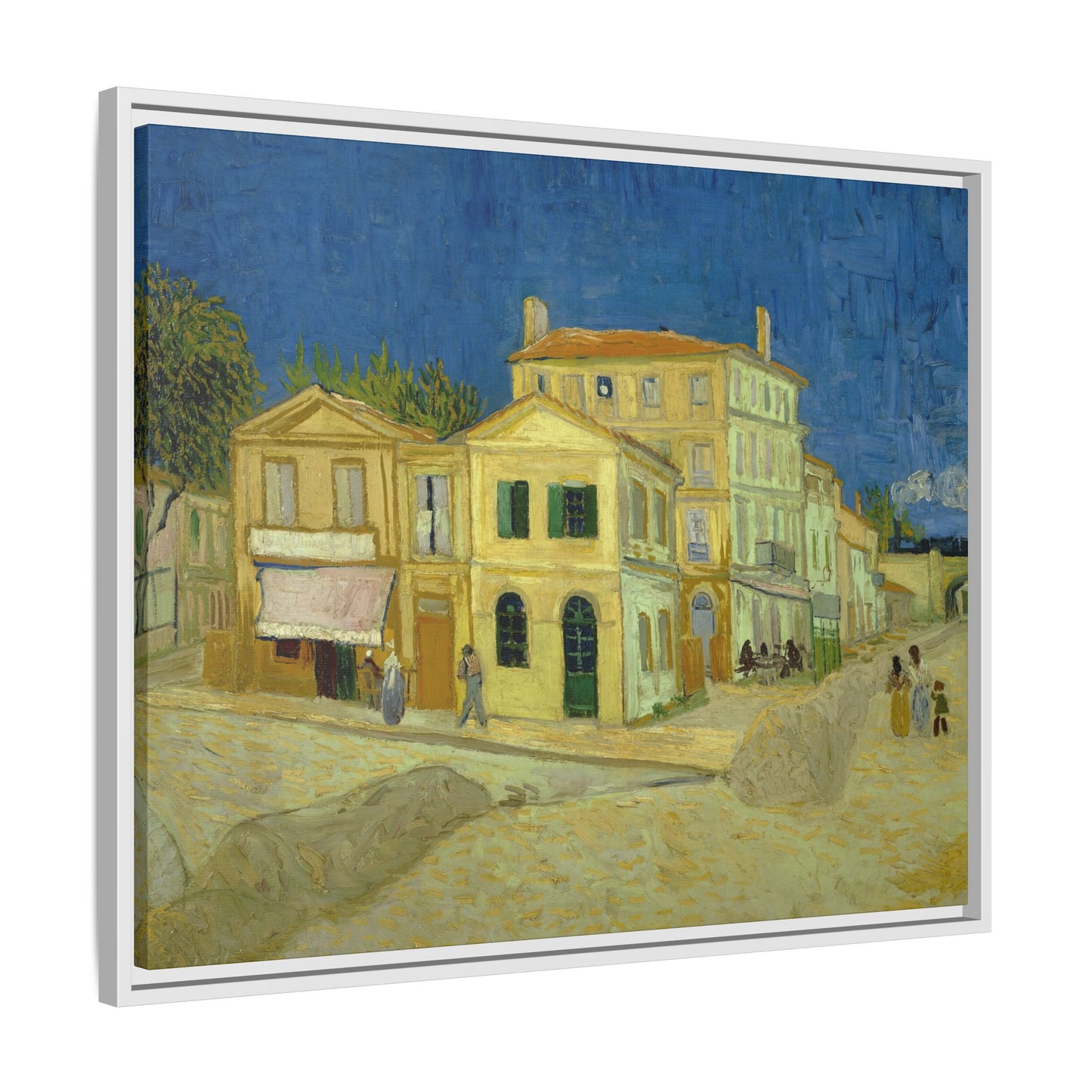 Van Gogh, Vincent - The Yellow House (1888) - Matte Canvas, Framed