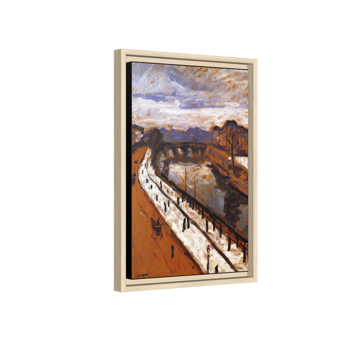 Marquet, Albert - Quai des Grands-Augustins (1905) - Matte Canvas, Framed
