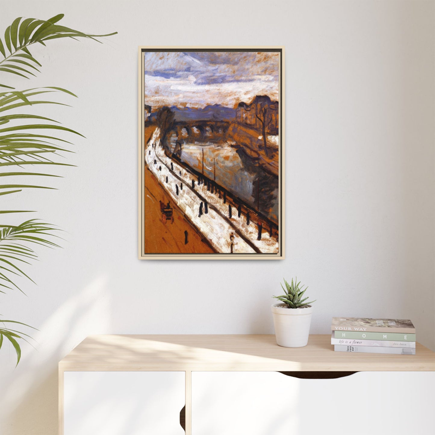 Marquet, Albert - Quai des Grands-Augustins (1905) - Matte Canvas, Framed