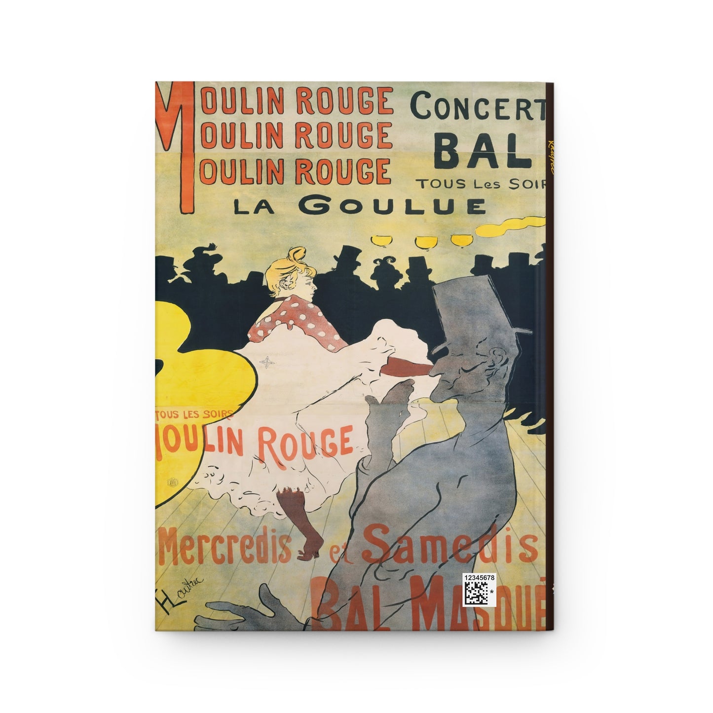 Toulouse-Lautrec, Henri - Moulin Rouge - La Goulue (1891) - Hardcover Journal Matte
