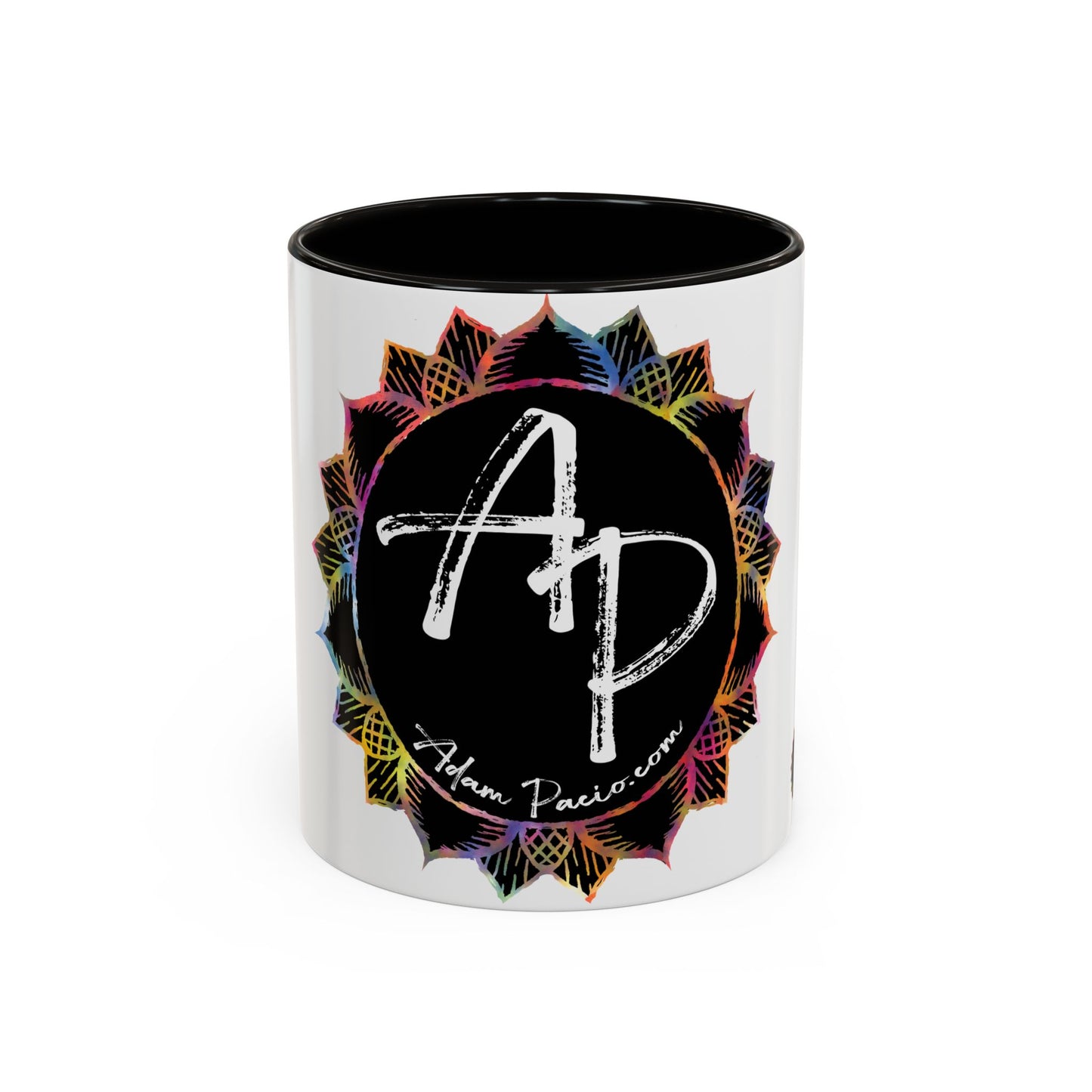 AdamPacio.com - Black Logo - Colorful Accent Mugs