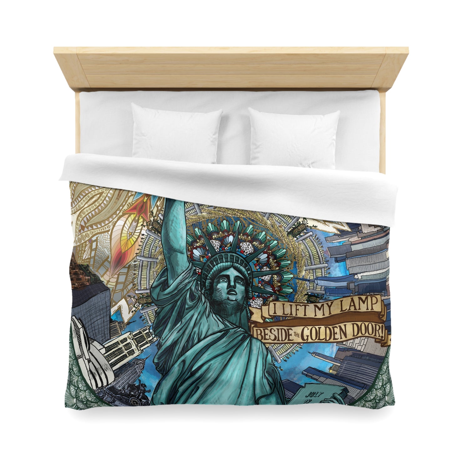 Pacio, Adam - Liberty Mandala - Microfiber Duvet Cover