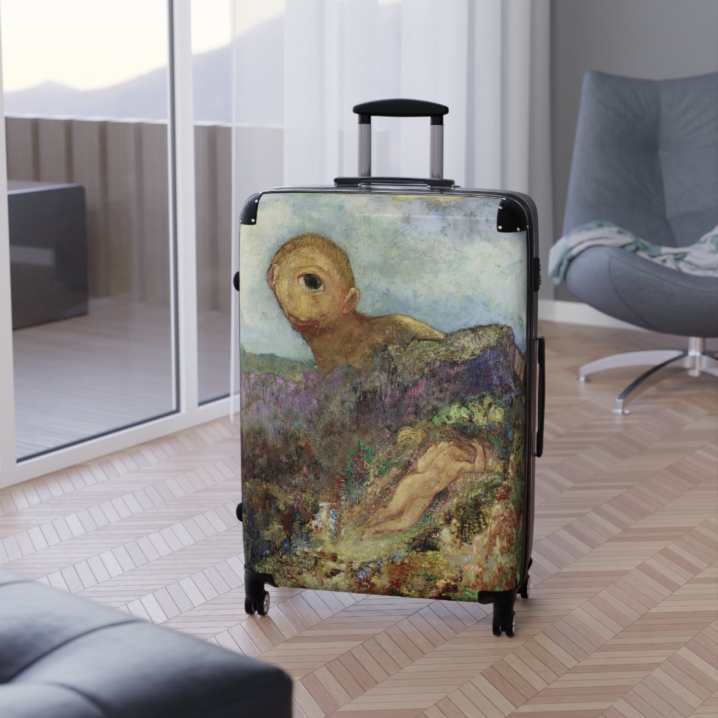 Redon, Odilon - The Cyclops (1914) - Suitcase