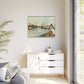 Morisot, Berthe - The Harbor at Lorient (1869) - Matte Canvas, Framed