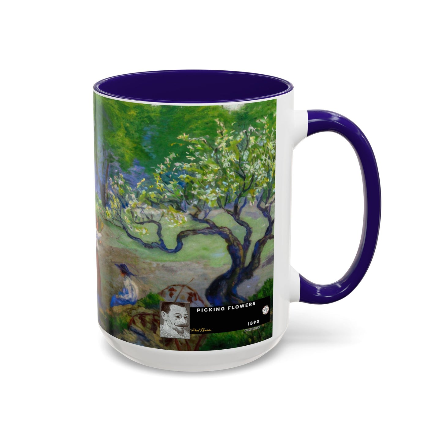 Ranson, Paul - Picking Flowers (1890) - Colorful Accent Mugs
