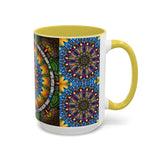 Emerald Arrows Mandala - Colorful Accent Mugs