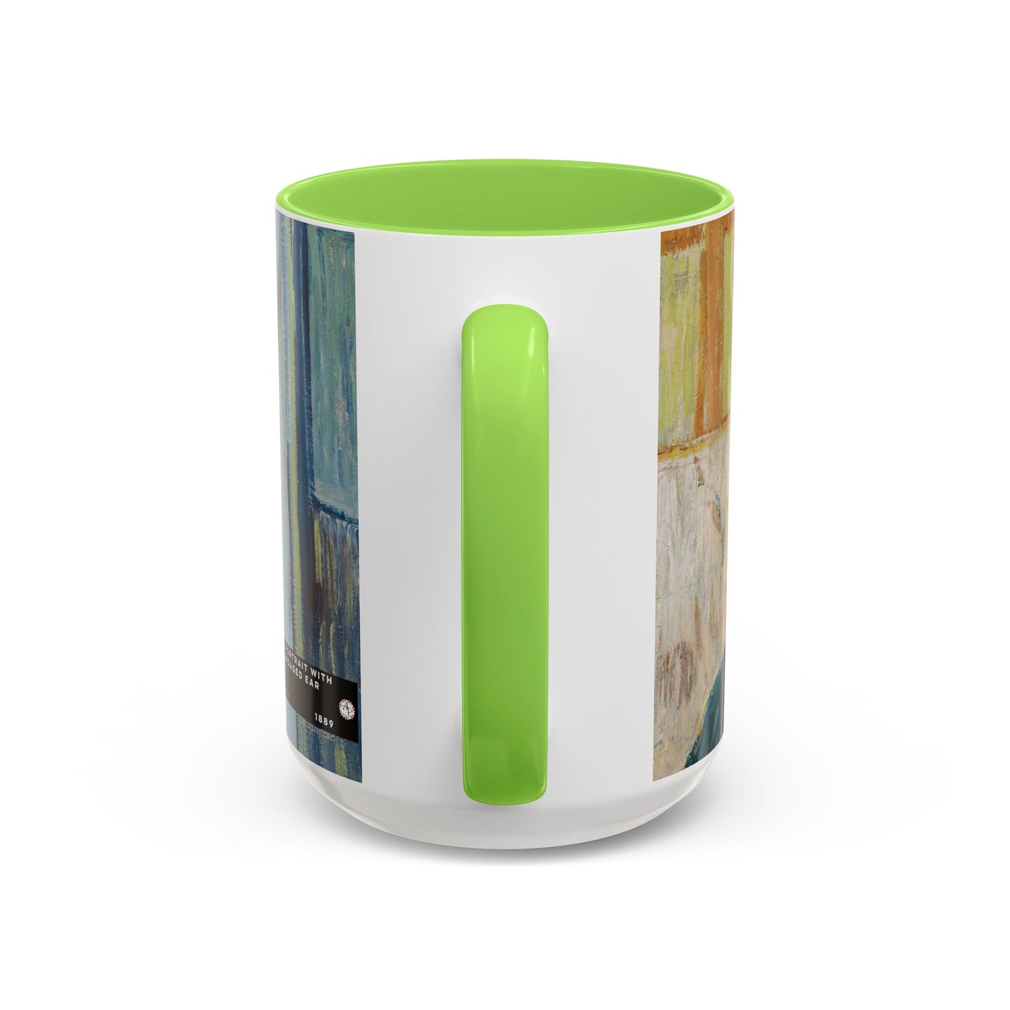 Van Gogh, Vincent - Self Portrait with Bandaged Ear (1889) - Colorful Accent Mugs