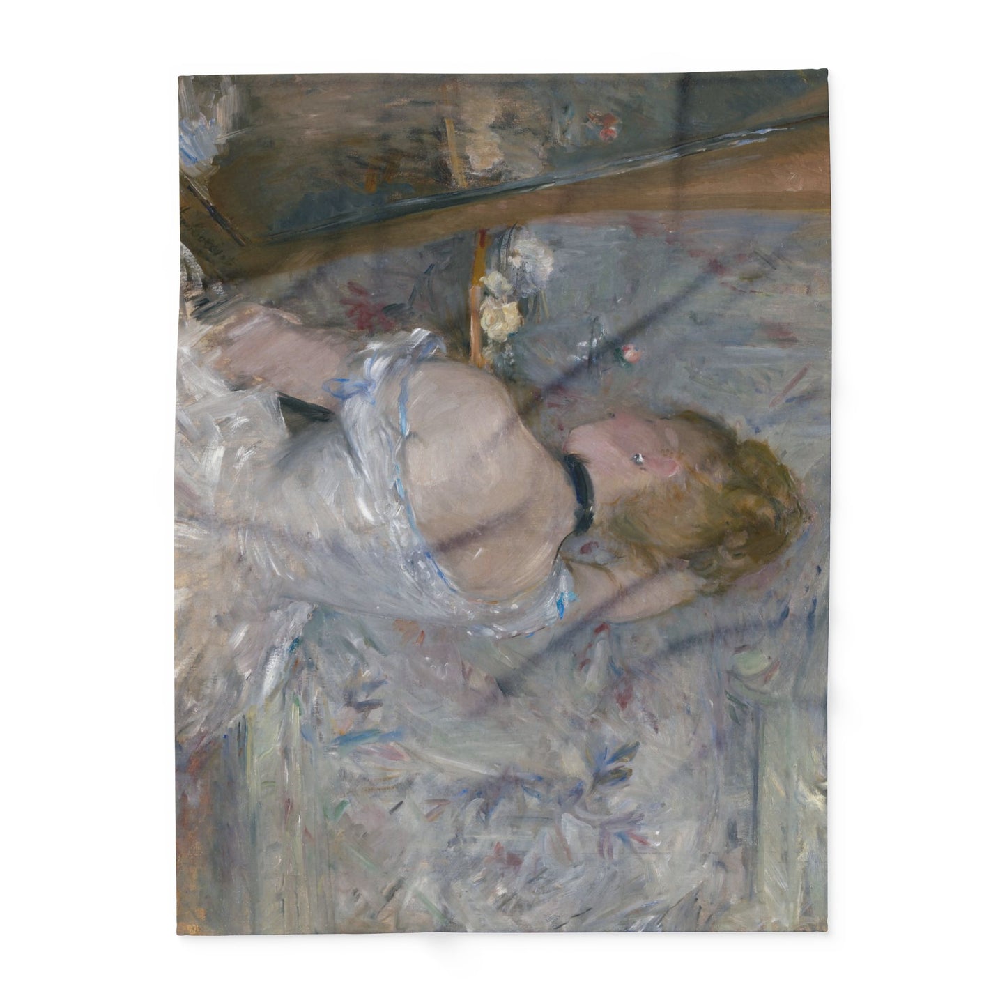 Morisot, Berthe - Woman at Her Toilette (1880) - Arctic Fleece Blanket