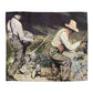 Courbet, Gustave - The Stone Breakers (1850) - Microfiber Duvet Cover