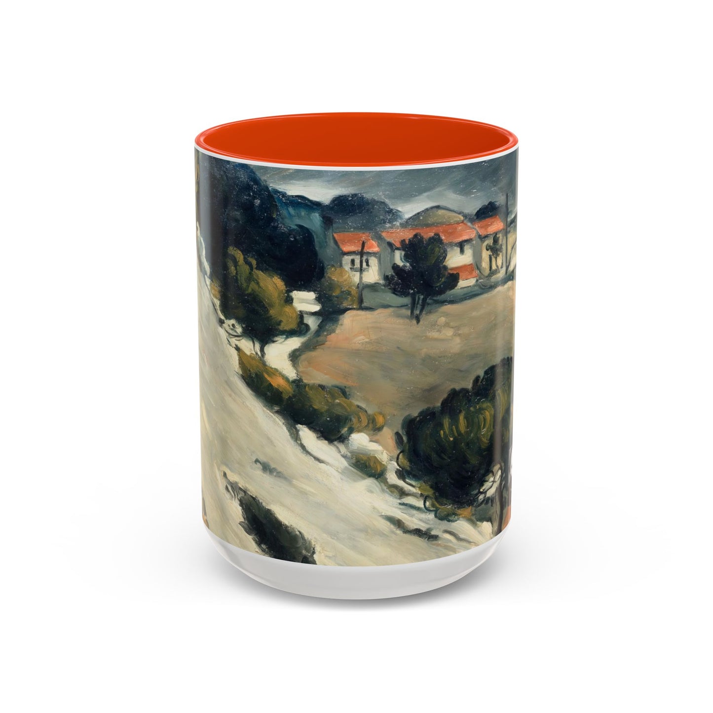 Cézanne, Paul - A Modern Olympia (1874) - Colorful Accent Mugs