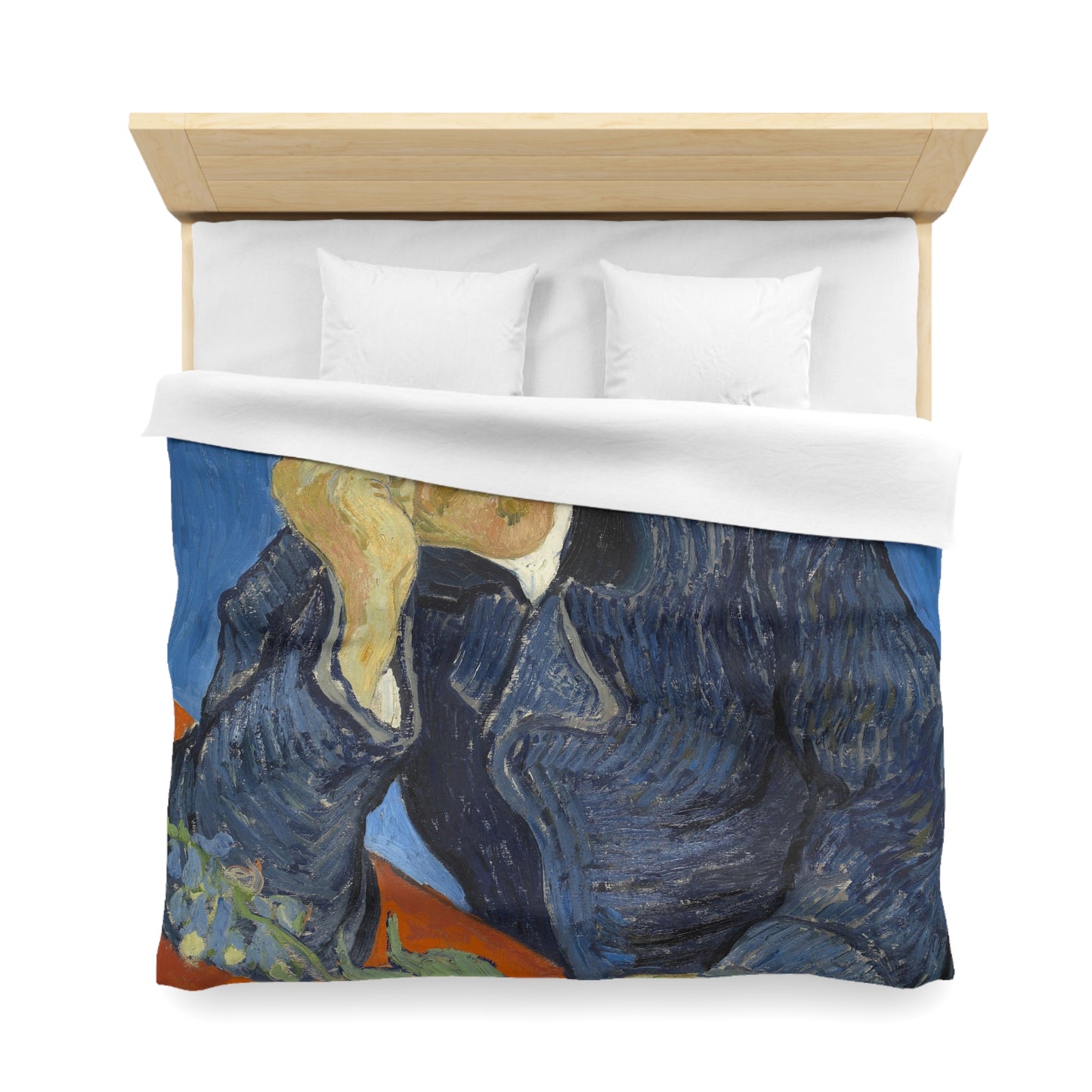 Van Gogh, Vincent - Portrait of Dr. Paul Gachet (1890) - Microfiber Duvet Cover