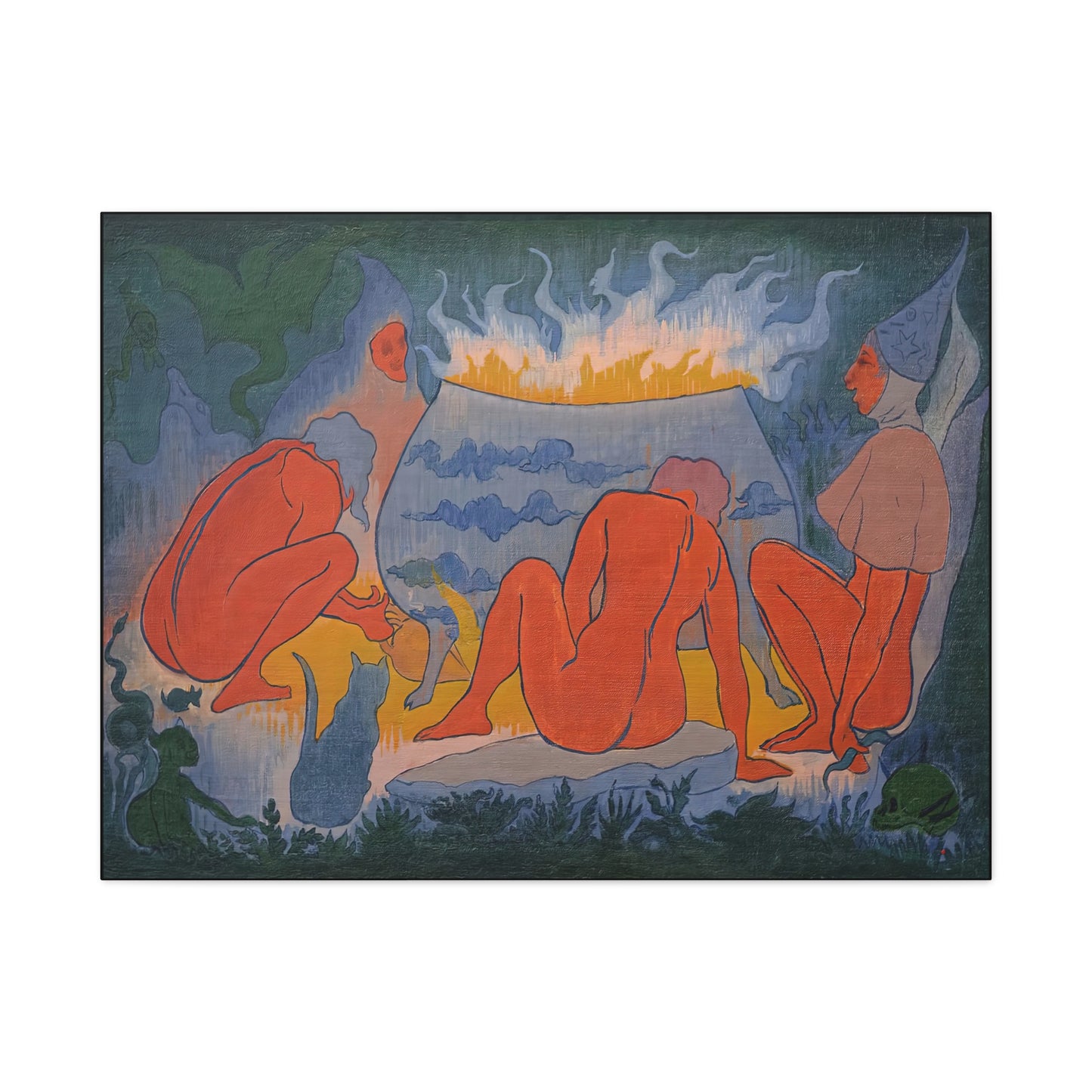 Ranson, Paul - Witches Around the Fire (1891) - Canvas Block, unframed