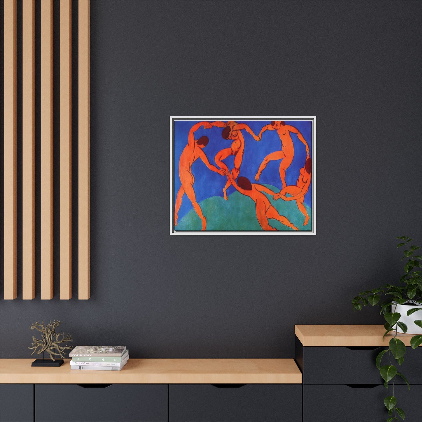 Matisse, Henri - Dance (II) (1910) - Matte Canvas, Framed