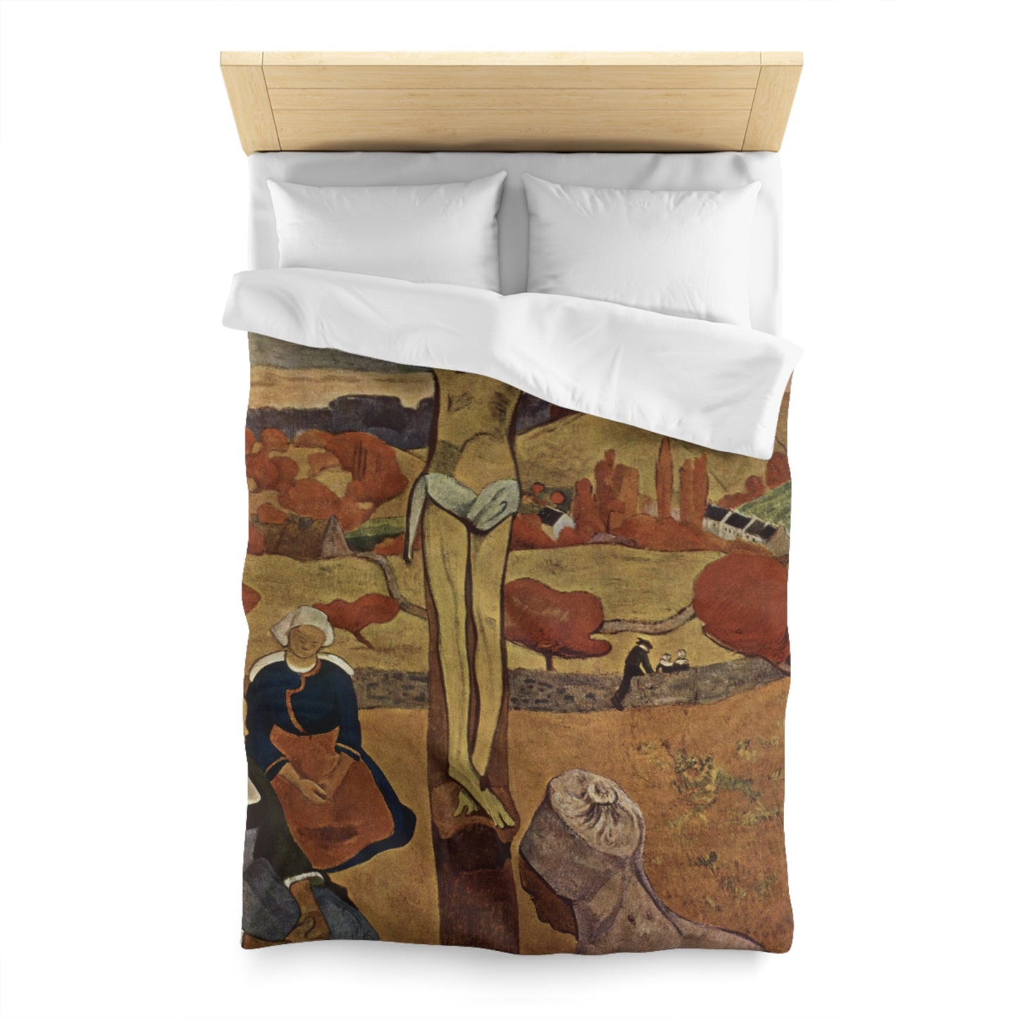 Gauguin, Paul - The Yellow Christ (1889) - Microfiber Duvet Cover