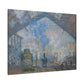 Monet, Claude - Le Gare Saint-Lazare (1877) - Canvas Block, unframed
