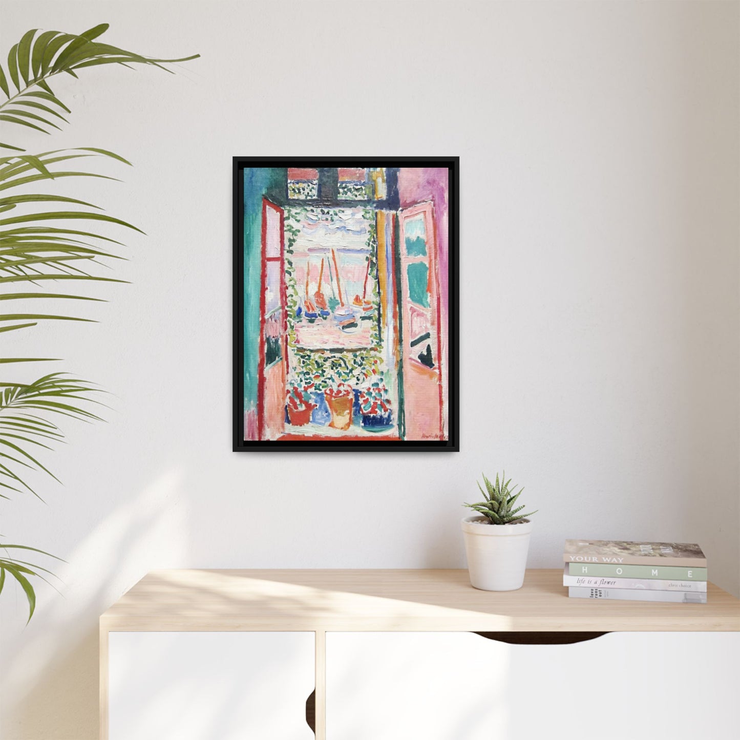Matisse, Henri - Open Window, Collioure (1905) - Matte Canvas, Framed