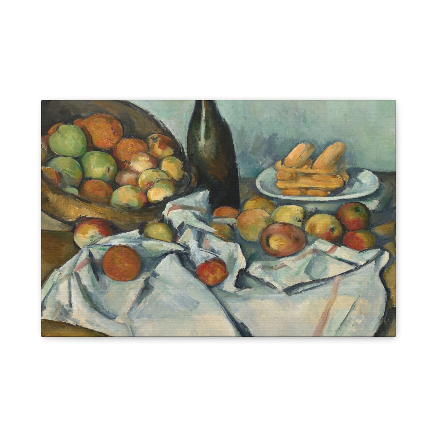 Cézanne, Paul - Basket of Apples (1893) - Canvas Block, unframed