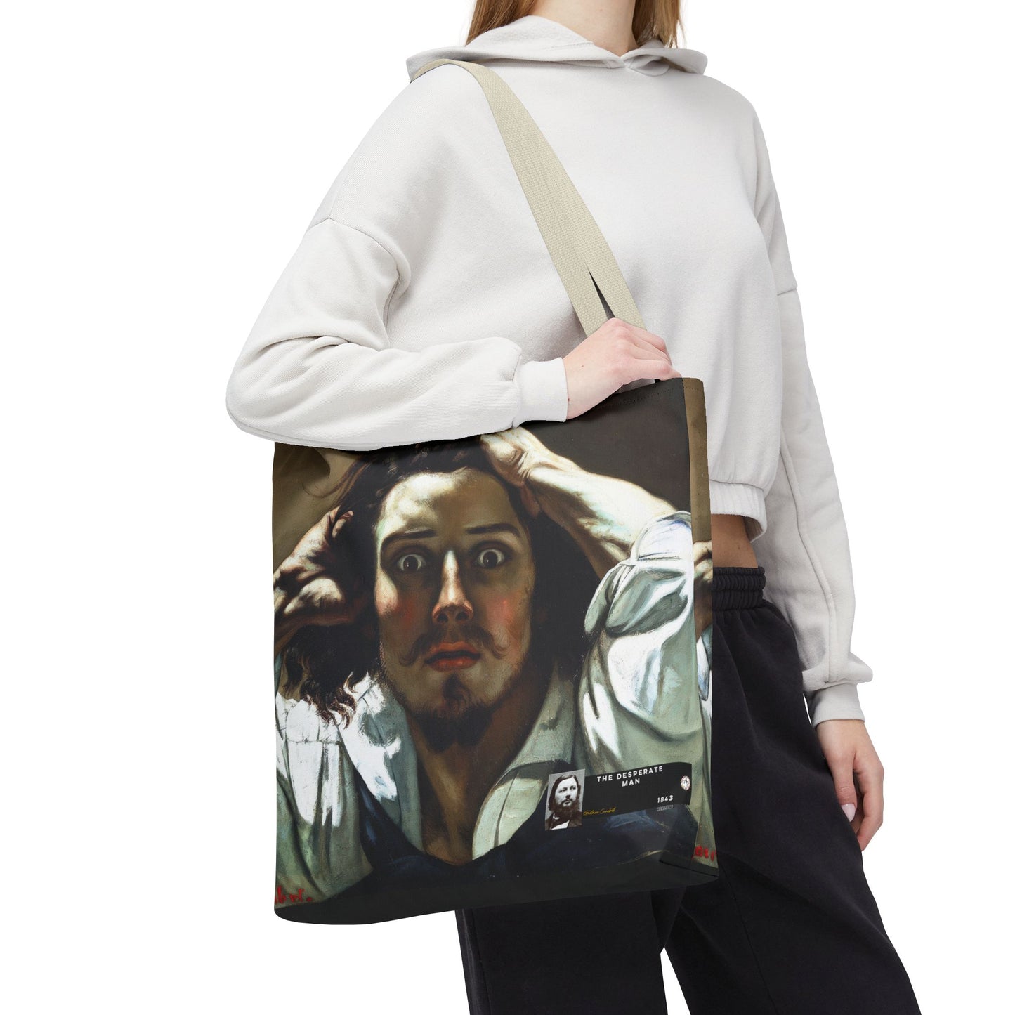 Courbet, Gustave - The Desperate Man (1843) - Tote Bag