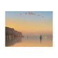 Gifford, Sanford Robinson -  Sunset on the Pallisades of the Hudson  (1879) - Satin Posters