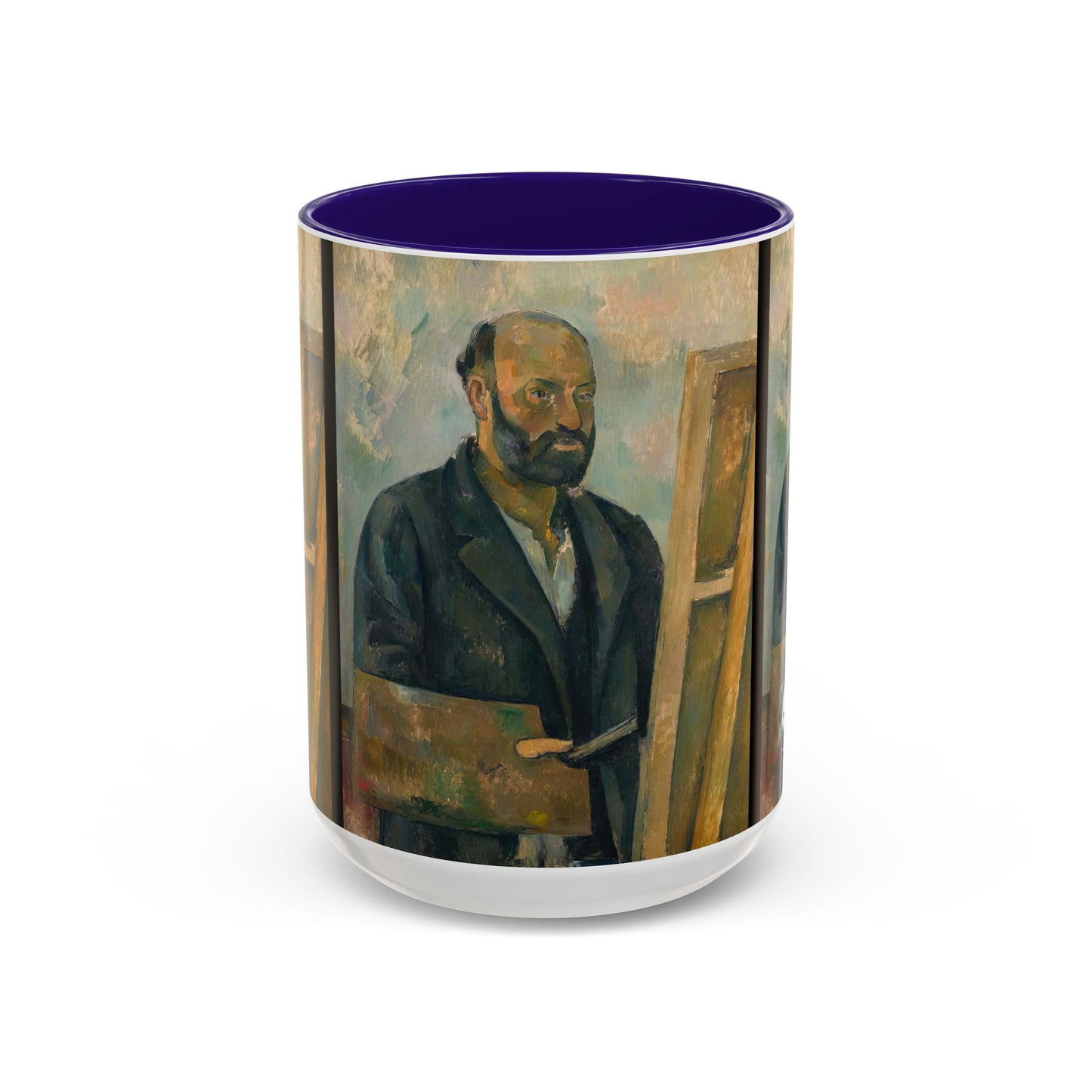Cézanne, Paul - Portrait of the Artist with a Palette (1890) - Colorful Accent Mugs