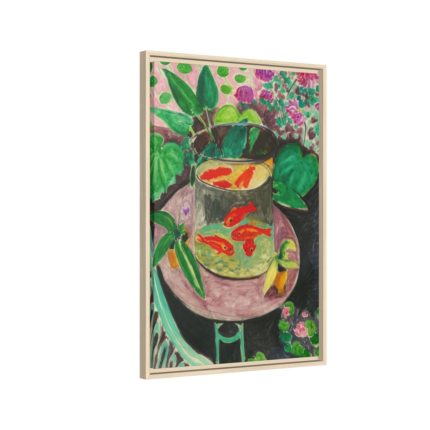 Matisse, Henri - The Goldfish (1912) - Matte Canvas, Framed