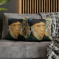 Van Gogh, Vincent - Self Portrait with Bandaged Ear (1889) - Suede Square Pillowcase