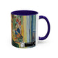 Van Gogh, Vincent - Self Portrait with Bandaged Ear (1889) - Colorful Accent Mugs