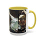 Courbet, Gustave - The Desperate Man (1843) - Colorful Accent Mugs