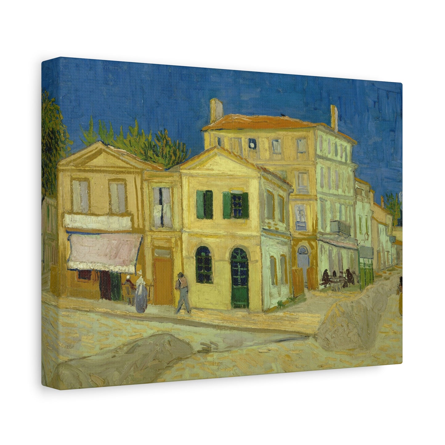 Van Gogh, Vincent - The Yellow House (1888)- Canvas Block, unframed