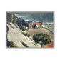 Cézanne, Paul - L’Estaque, Melting Snow (1870) - Matte Canvas, Framed