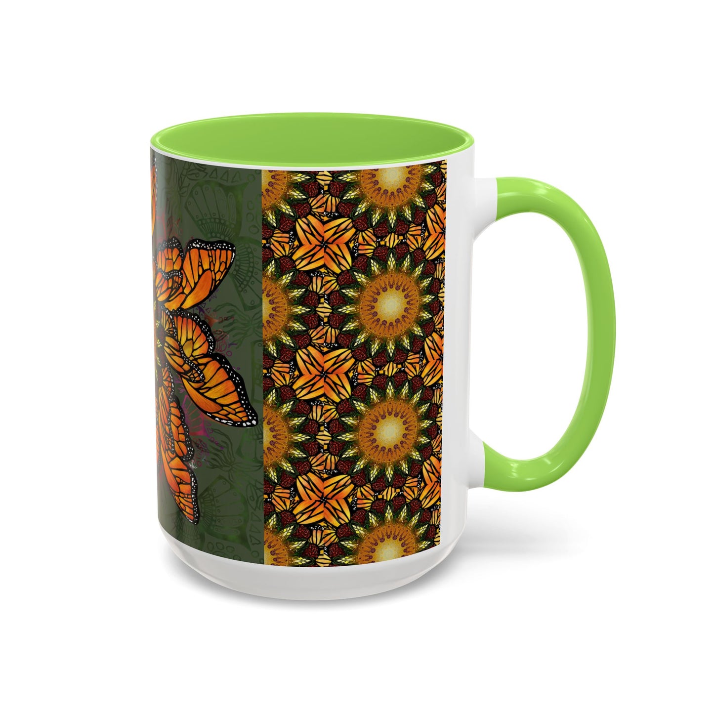 Pacio, Adam - Monarch Butterfly Mandala - Colorful Accent Mugs